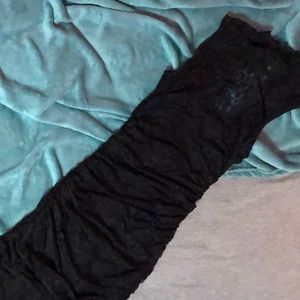 Black body-con dress